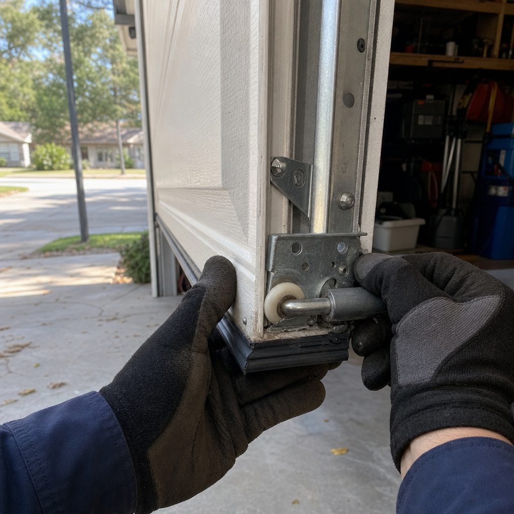 Garage door roller adjustment, garage door parts installation in Asbury Lake, FL
